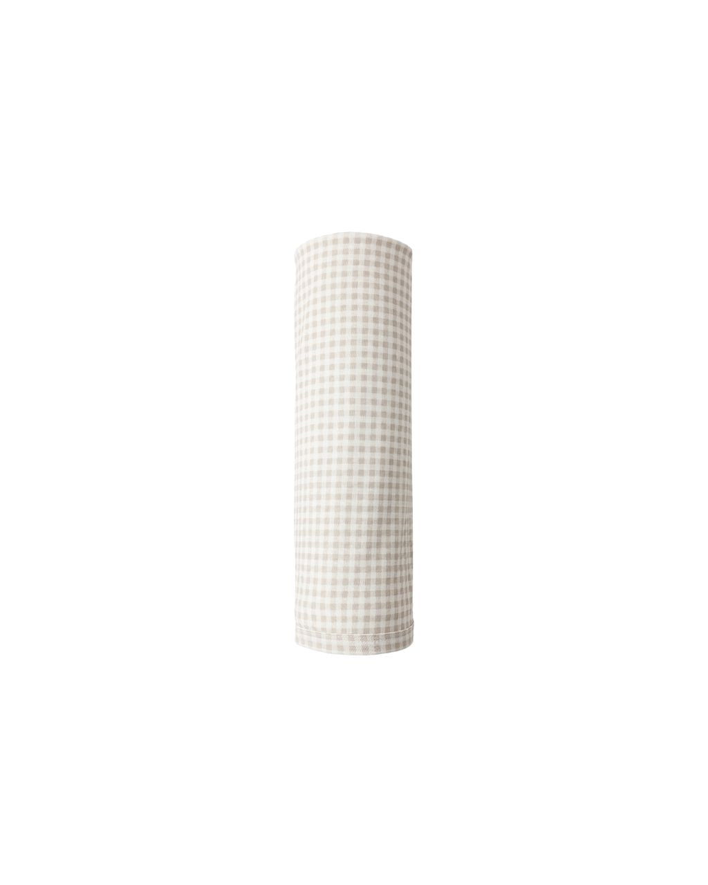 Bamboo Swaddle | Oat Gingham