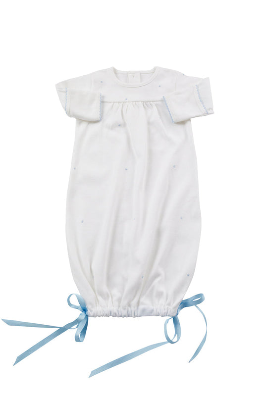 Grayson Knit Gown Scallop | Blue