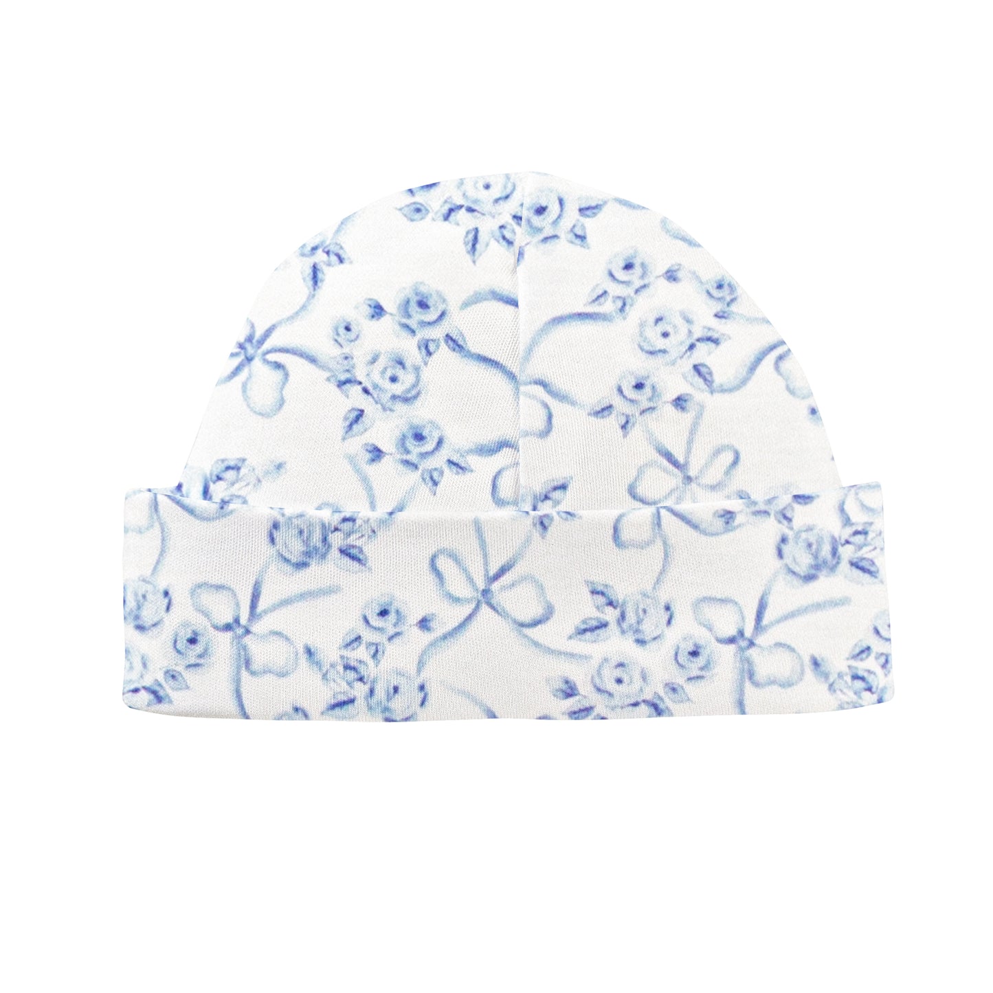 Blue Romantic Toile Hat