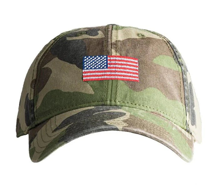 Kids American Flag on Camo