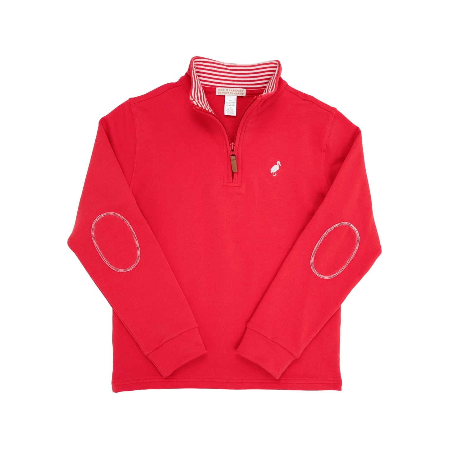 Hayword Half-Zip | Richmond Red with Worth Avenue White Stork