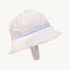 Henry's Boating Bucket Hat | Worth Avenue White Seersucker with Buckhead Blue