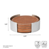 Leather Stitched Coaster Set