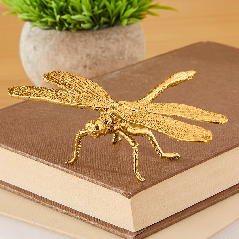 Decorative Gold Dragonfly