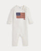 Flag Cotton Coverall | White
