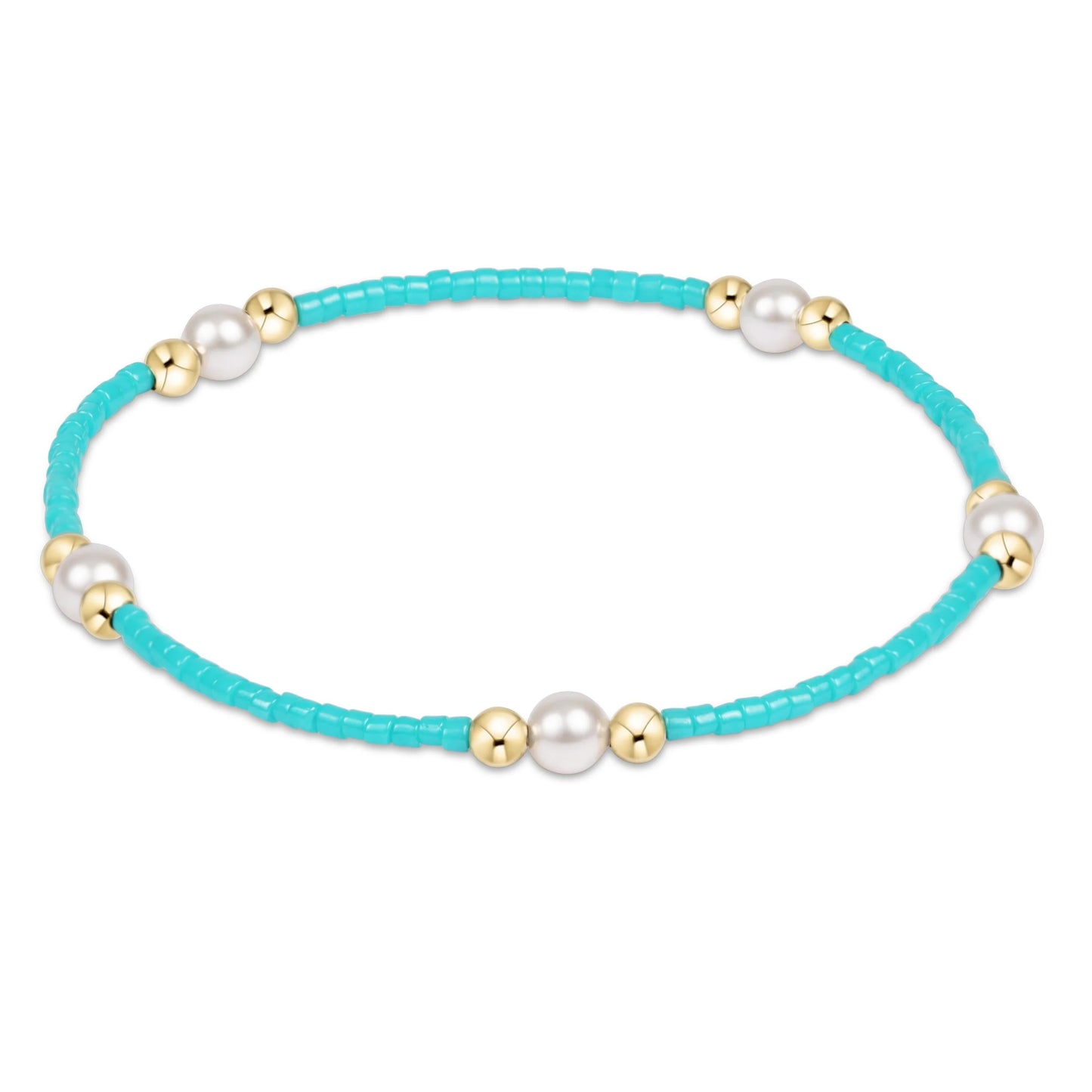 hope purpose pearl bracelet | turquoise