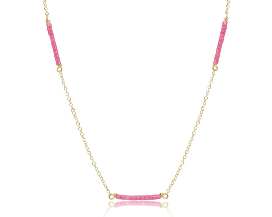 15" choker simplicity chain gold - hope bliss | bubblegum