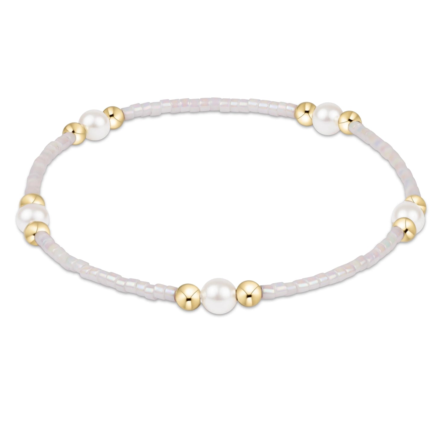 hope purpose pearl bracelet | silky white