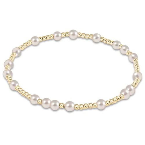 Hope Unwritten 4mm Bracelet | Pearl