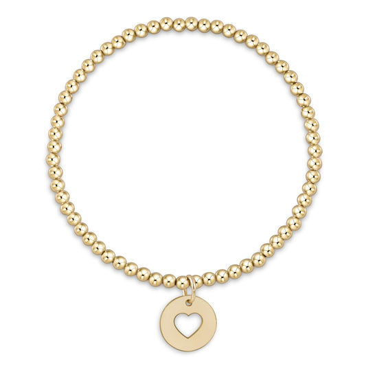 Classic Gold 3mm Bead Bracelet | Love Gold Disc