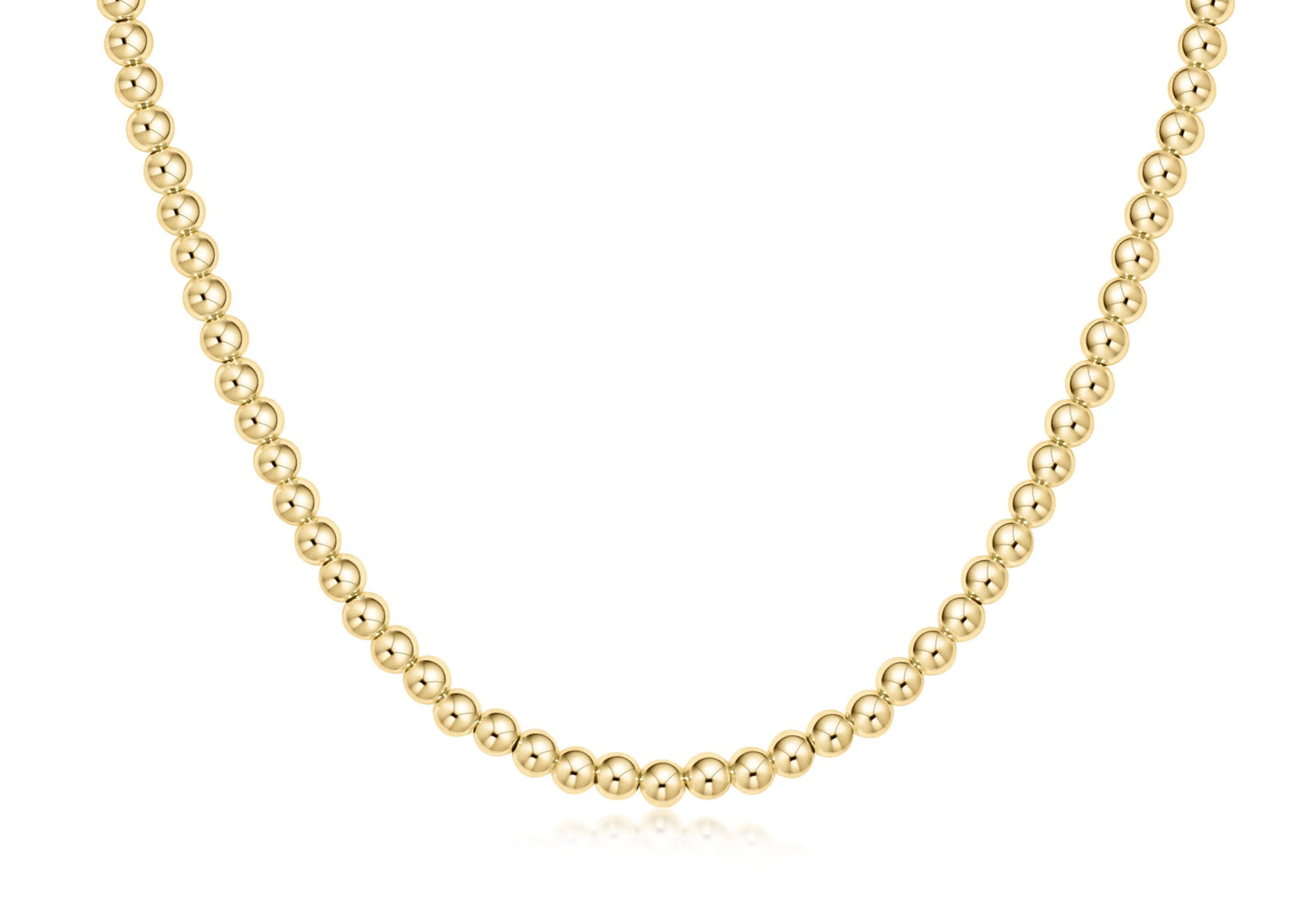 choker classic gold 4mm bead