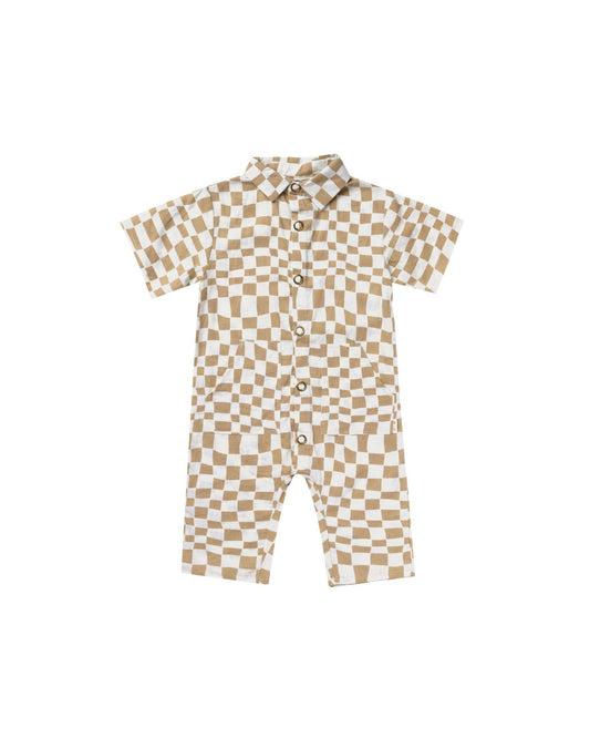 Rhett Jumpsuit | Sand Check