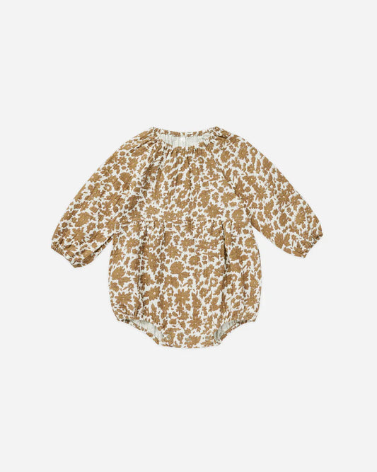 Long Sleeve Bubble Romper | Gold Gardens