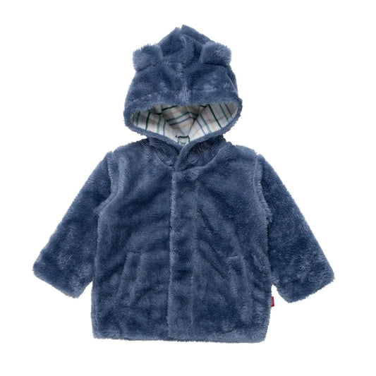 Minky Magnetic Jacket | Winter Sky w/Stripe Lining