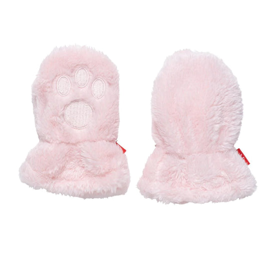 Minky Magnetic Mittens | Pink Blossom