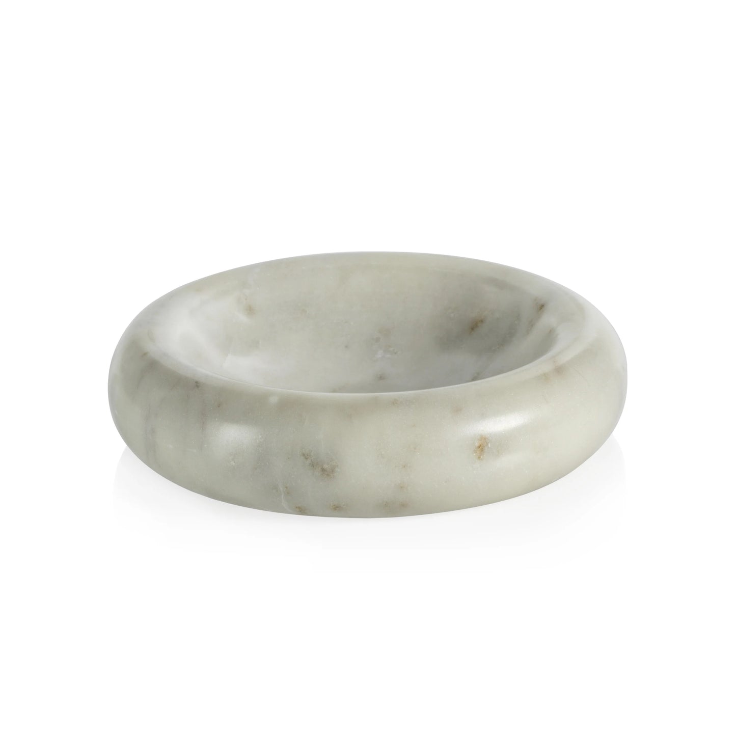 Curved Round Marble Bowl | Small