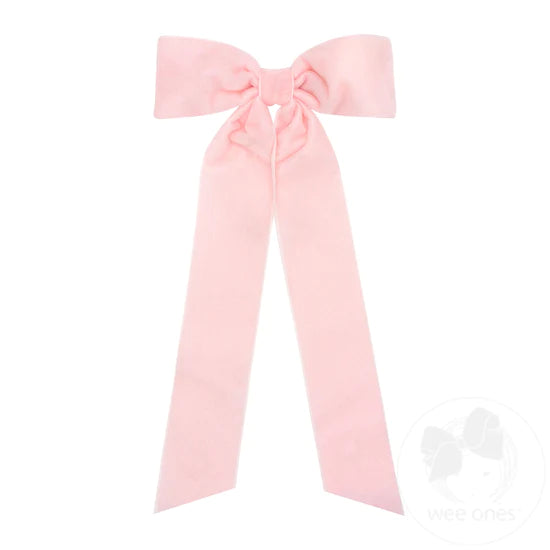 Medium Velvet Bowtie w/Streamer Tails | Asst. Colors