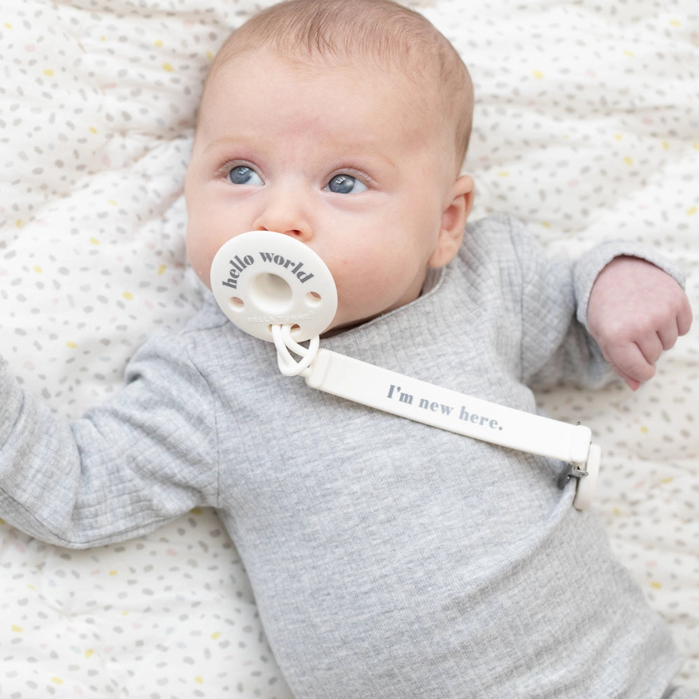 Hello World Bubbi Pacifier