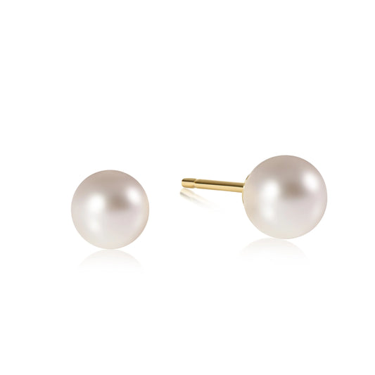 classic 8mm ball stud | pearl