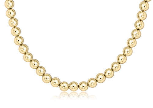 choker classic gold 7mm bead | 17"