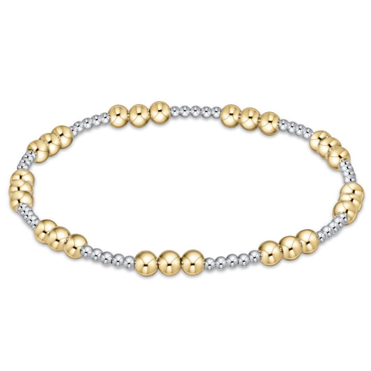enewton extends | classic joy pattern 4mm bead bracelet | mixed metal