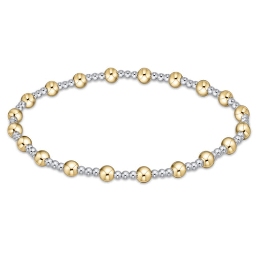 enewton extends | classic sincerity pattern 4mm bead bracelet | mixed metal