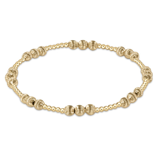 enewton extends |  dignity joy pattern 4mm bead bracelet | gold