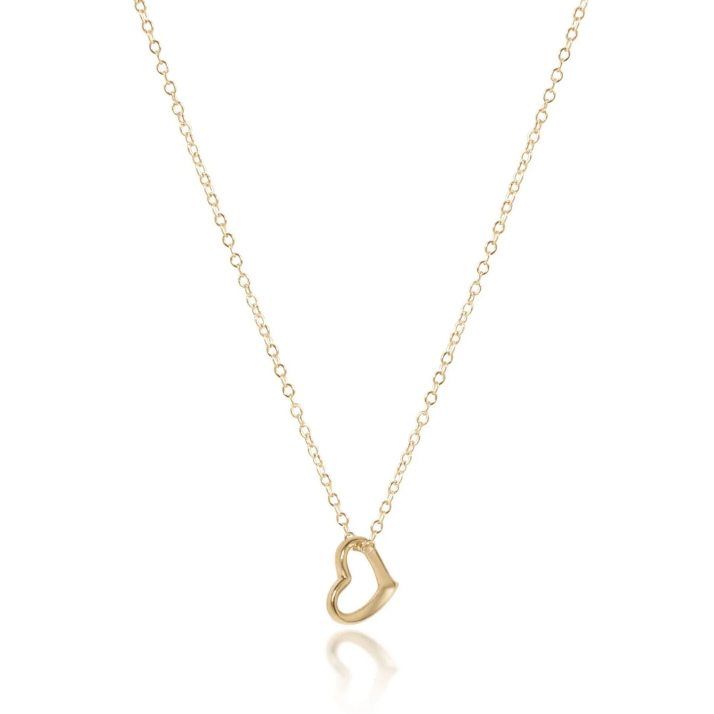 egirl 14" necklace gold | love small gold charm
