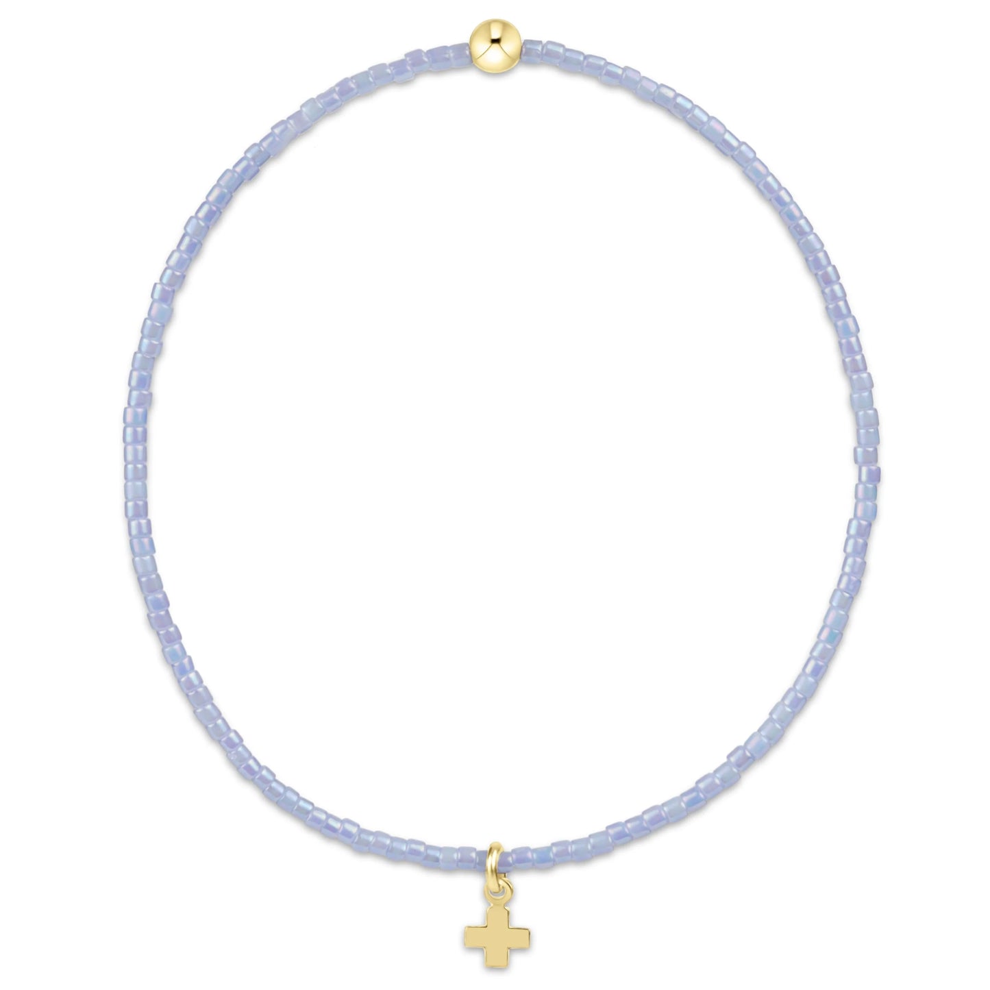 hope classic ocean mist bracelet | signature cross small gold charm