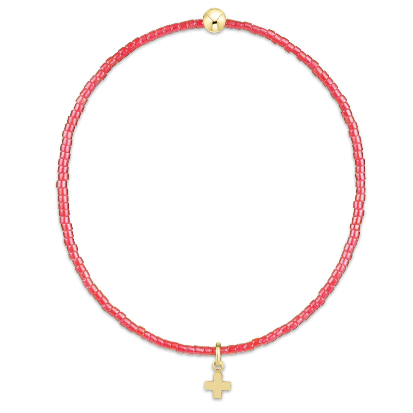 hope classic sherbert bracelet | signature cross small gold charm