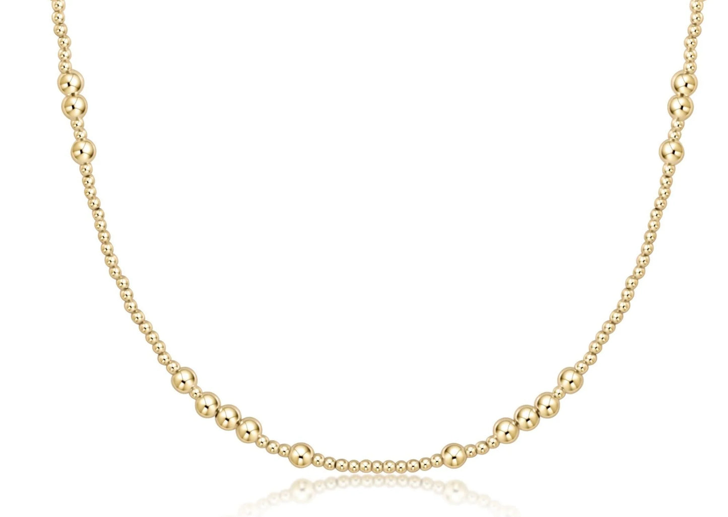 15” Choker Beaded | Hope Unwritten Gold 4mm