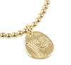 classic gold 3mm bracelet | inspire america gold disc | 2 sizes