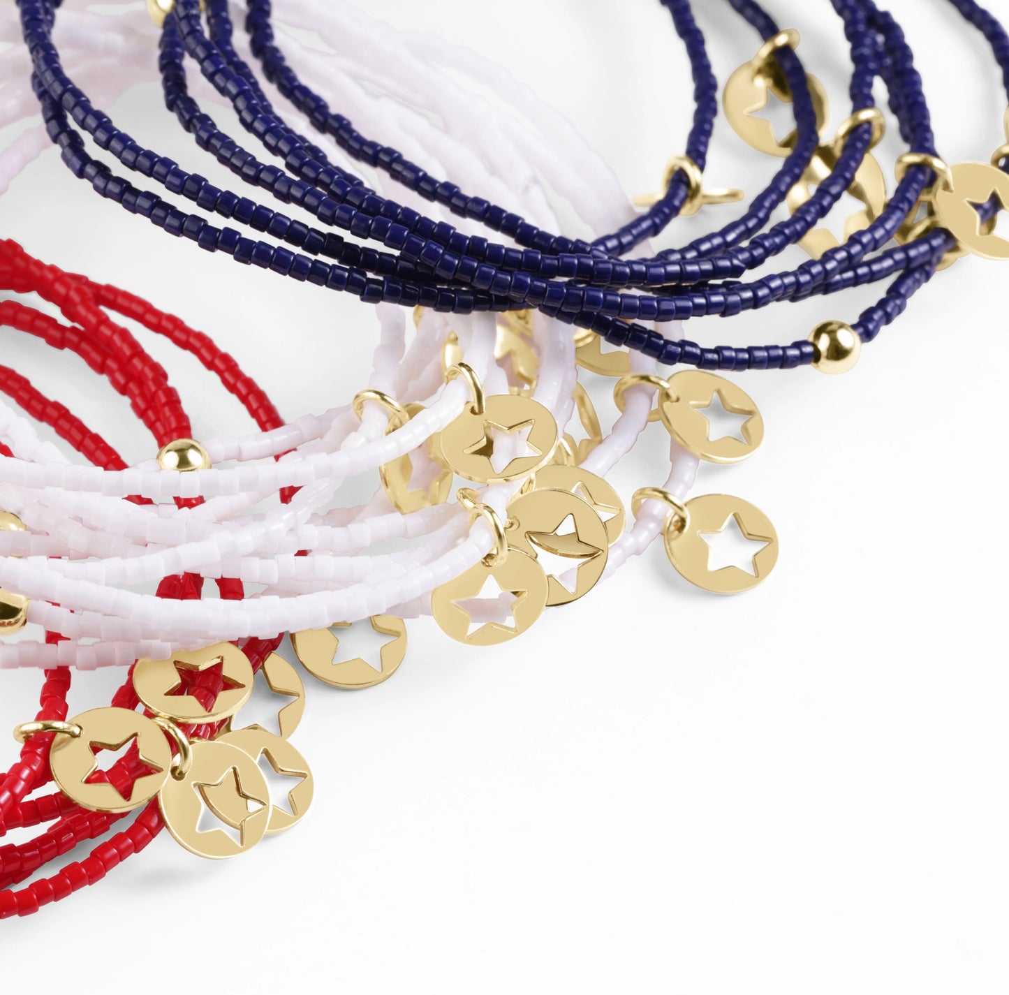 hope classic bracelet | star small gold disc charm  | 3 colors