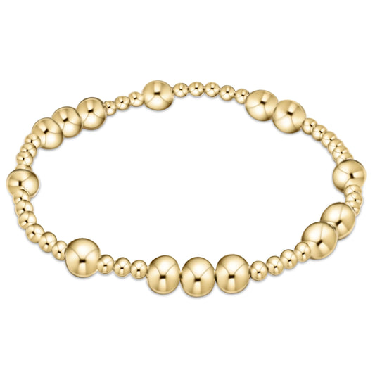 extends hope unwritten 6mm bead bracelet - gold