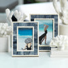 Mendocino Blue Carved Bone Photo Frame | 5x7