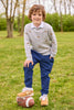 Intarsia Football Sweater | Multi Football
