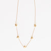 Jett | Gold necklace with three-dimensional star charms