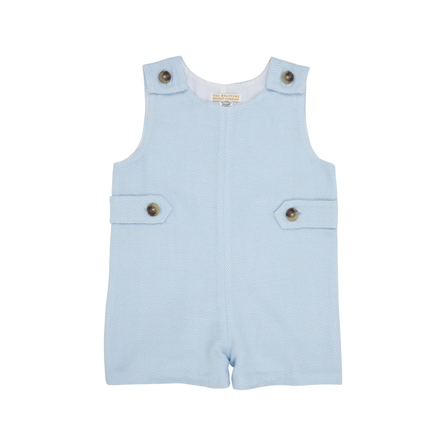 Jack Keene Jon Jon | Beale Street Blue Herringbone with Tortoise Buttons