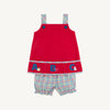 Jillian Jumper Set | Windowpane & ABC Applique