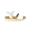 Ella Scalloped Sandal | Whte