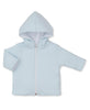 Classic Jacquard Padded Zip Front Jacket | Light Blue