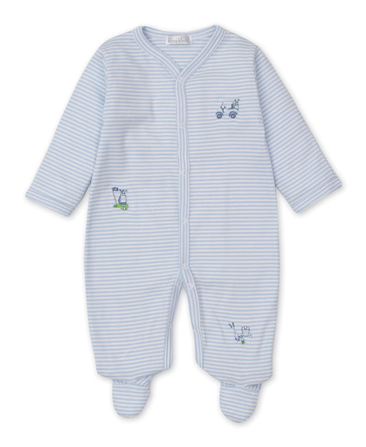 Hole In One Blue Stripe Footie