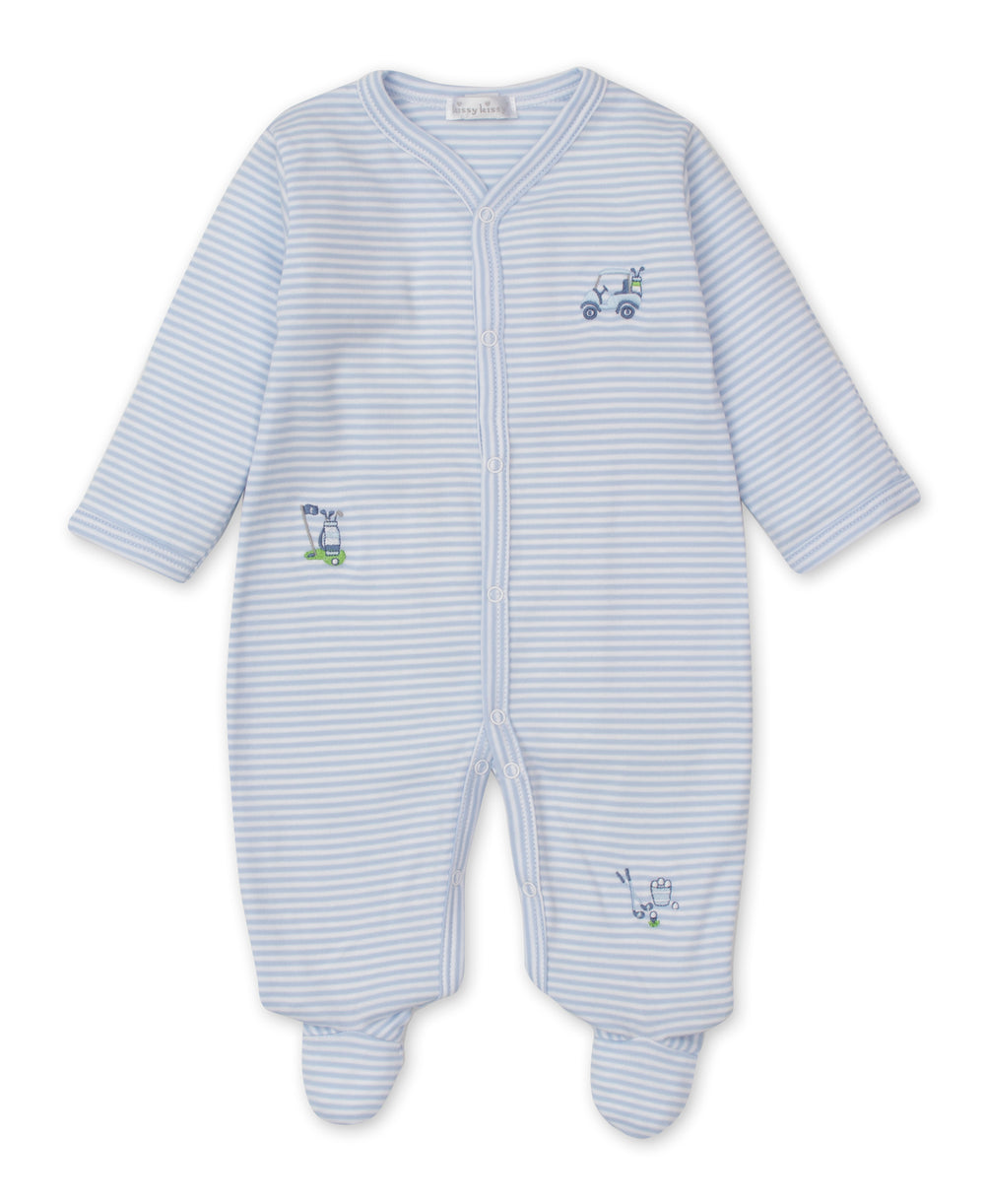 Hole In One Blue Stripe Footie