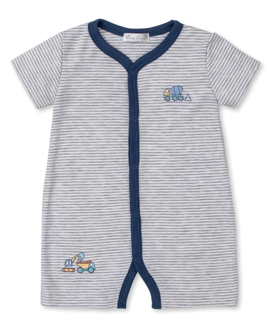 Construction Junction Short Playsuit | Stripe