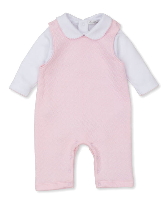 Classic Jacquard Overall Set | Pink