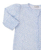 Petite Blooms Footie w/Zip Light Blue