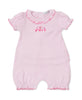 18 Holes Pink Stripe Short Playsuit