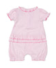 18 Holes Pink Stripe Short Playsuit