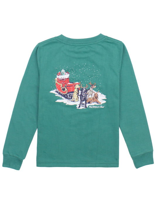 LD Sleigh Dogs LS Tee | Teal