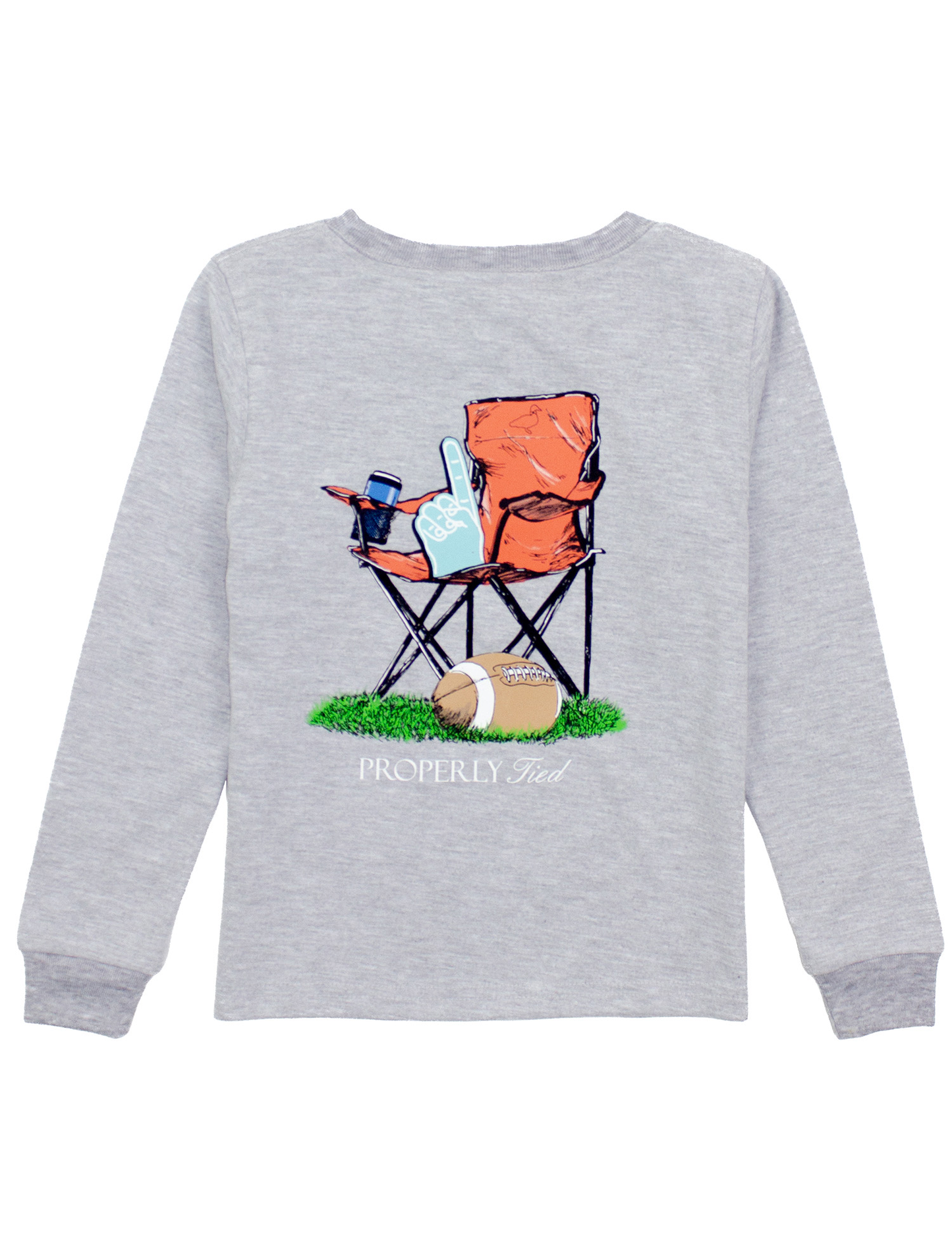 Sidelines Long Sleeve | Light Heather Grey
